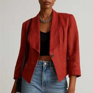 White House Black Market Scarlet Blazer